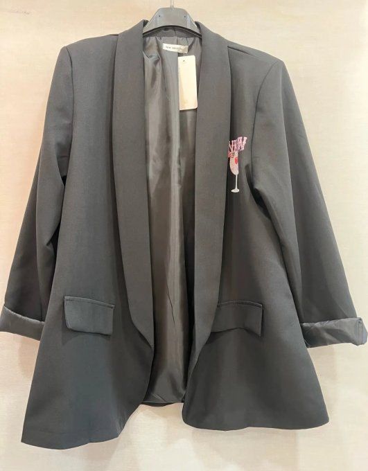 ​Blazer Imprimé "Pink Gin Spritz"