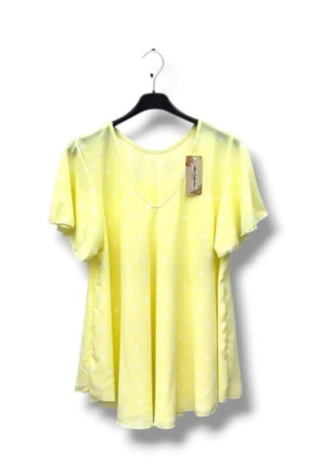 ​Blouse Fluide Noire & Pois Blancs
