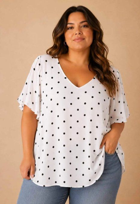 ​Blouse Fluide & Pois