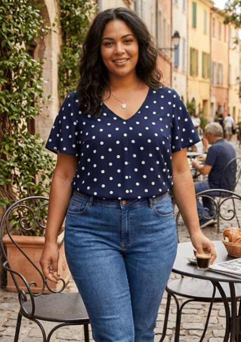 ​Blouse Fluide & Pois