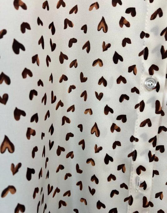 ​Chemise Imprimée au Style Romantique