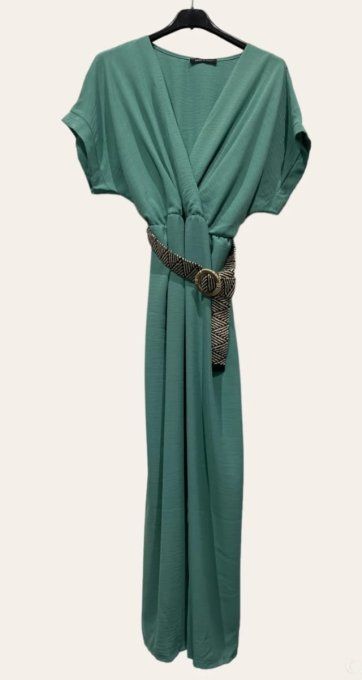 ​Combinaison Longue Fluide & Ceinture Tressée