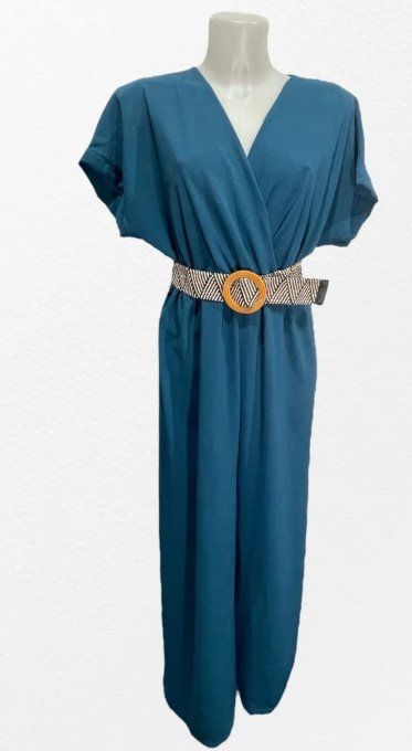 ​Combinaison Longue Fluide & Ceinture Tressée