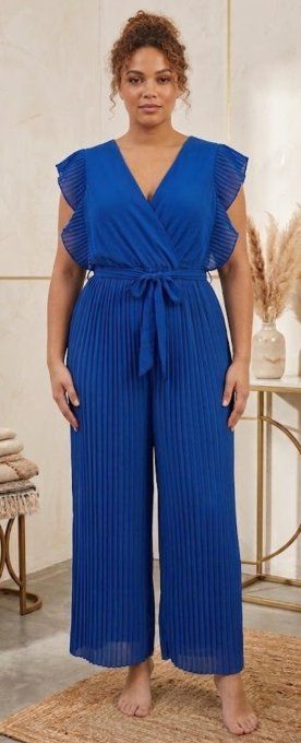 ​Combinaison Plissée "Élégance Fluide"