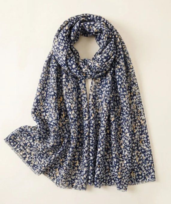 ​Écharpe Légère à Motif Floral