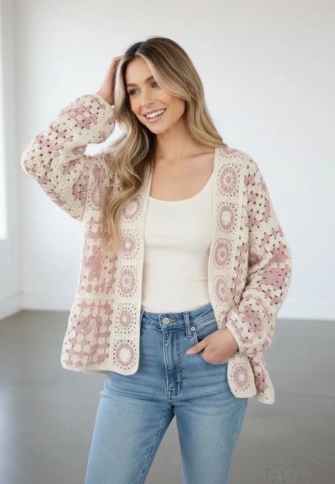 ​Gilet en Maille Crochetée  