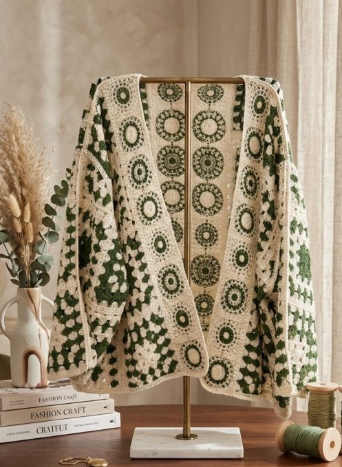 ​Gilet en Maille Crochetée 