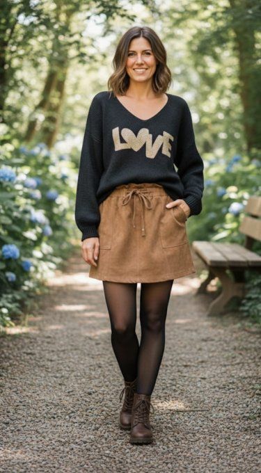 ​Mini-Jupe Suédine "Casual Chic"