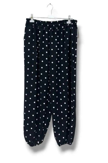 ​Pantalon Bouffant Fluide à Pois "Louna"