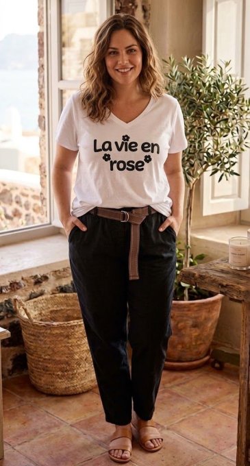 ​Pantalon aspect jean
