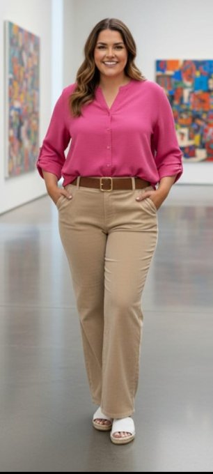 ​Pantalon en Velours & Sa Ceinture 