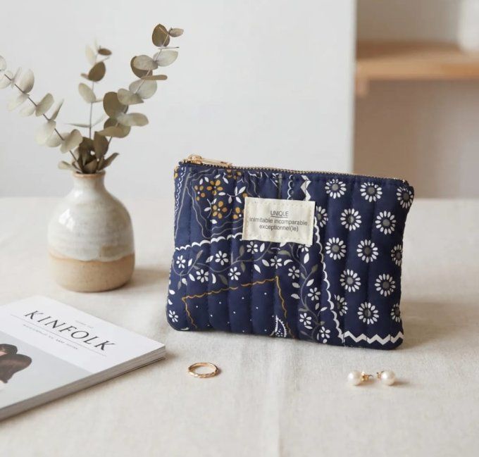 ​Pochette Matelassée Marine