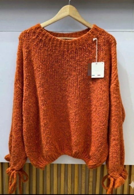 ​Pull Oversize à Noeuds Romantiques