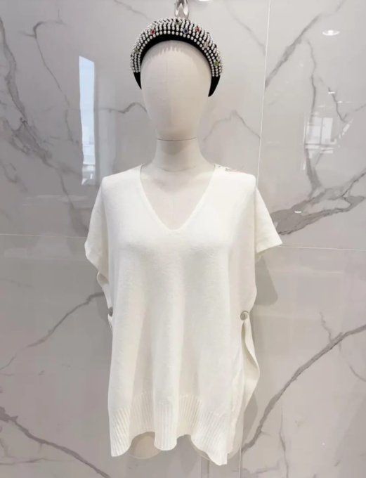 ​Pull Sans Manches - Col en V