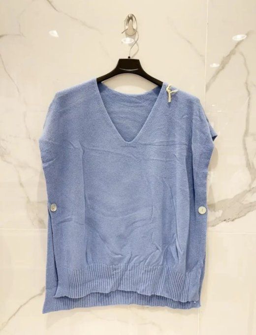 ​Pull Sans Manches - Col en V