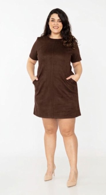 ​Robe Courte en Suédine