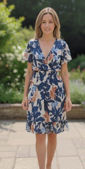 ​Robe courte Fluide - Petite taille