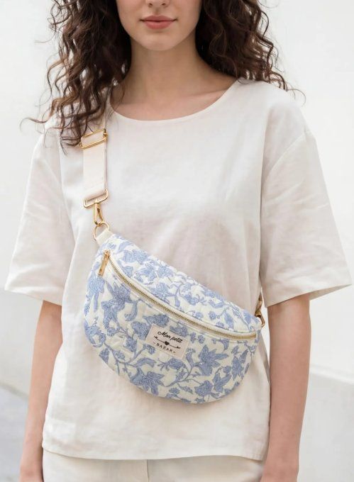 ​Sac Banane Matelassé & Motifs Floraux Romantiques