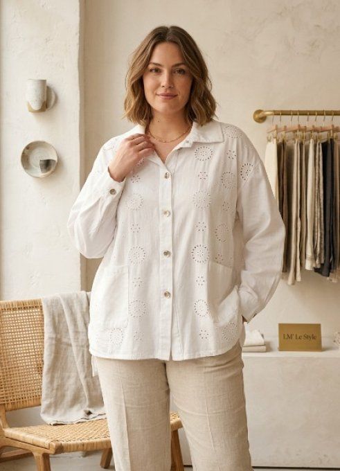 ​Surchemise en Jean "Romantique Urbaine"