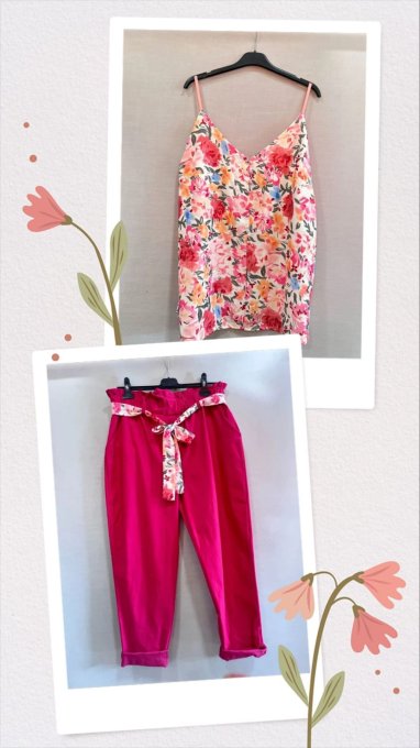 ​Top Caraco Fluide & Motifs Floraux  ( 36 / 42 ) 