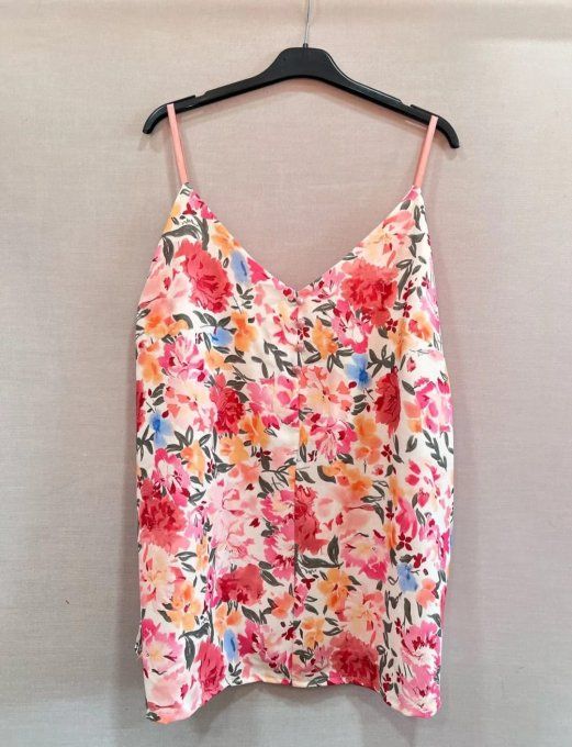 ​Top Caraco Fluide & Motifs Floraux