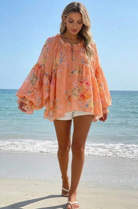 ​Tunique Bohème Volantée & Imprimé Floral