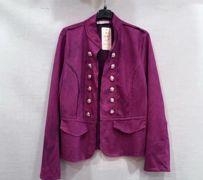 ​Veste Officier en Suédine