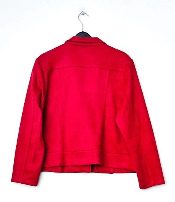 ​Veste Perfecto Rouge "Éclat Citadin"