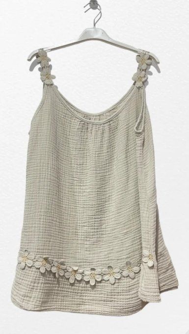 Top "Romance Estivale"  Gaze de Coton & Fleurs  ✨