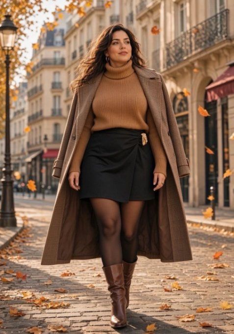 Jupe-Short Élégante en Suédine 