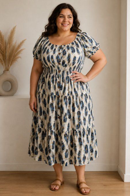 Robe Magique à Imprimé Floral