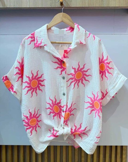 Chemise Zigzag Gaze de coton - 