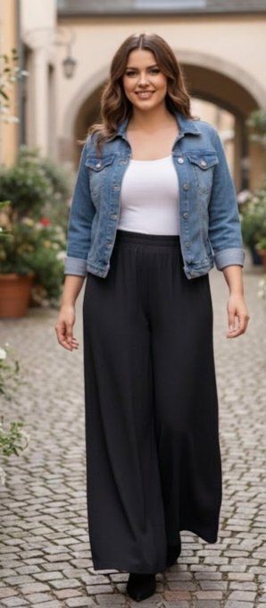 Palazzo Fluide Taille Élastiquée