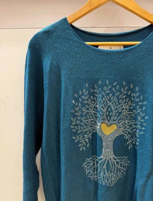 ​Pull Douillet Arbre de Vie Scintillant ?