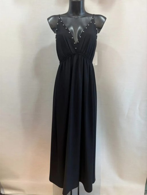 Robe Longue Fluide à Clous  
