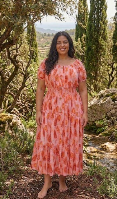 Robe Magique à Imprimé Floral