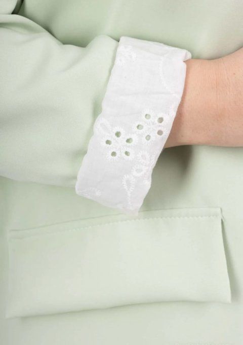 Blazer Fluide & Revers Dentelle