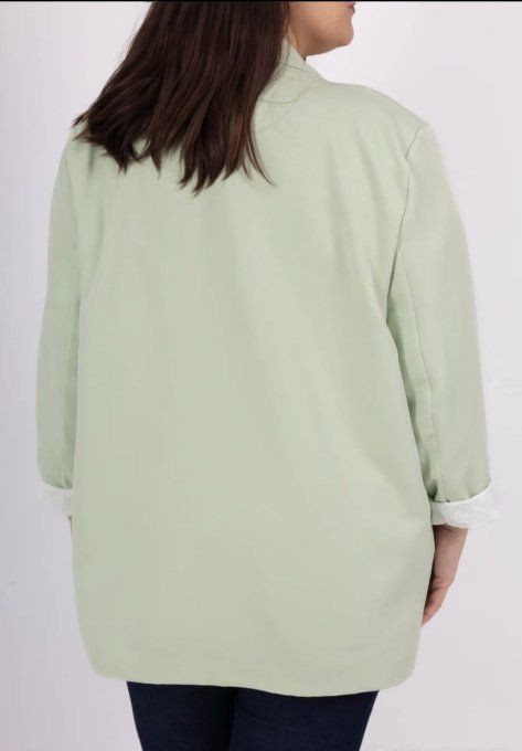 Blazer Fluide & Revers Dentelle