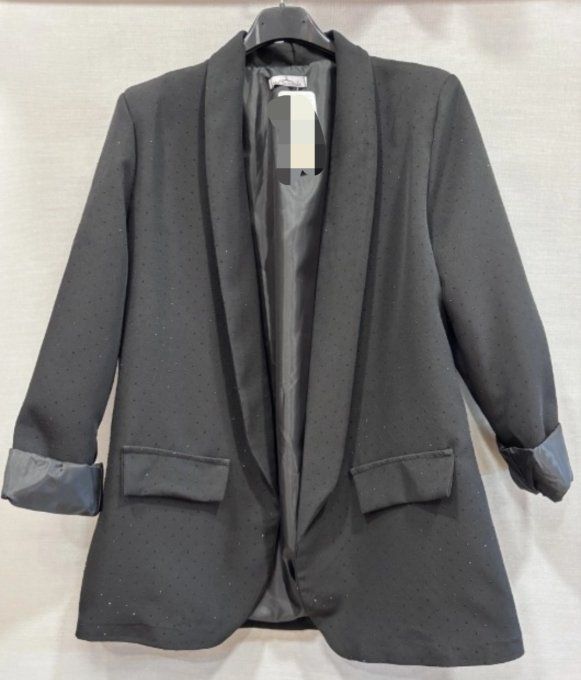 Blazer Noir à Strass