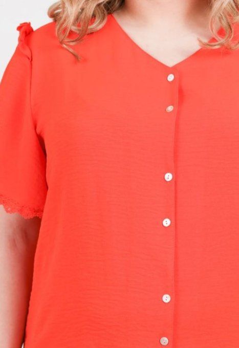 Blouse Fluide "Douceur Corail"