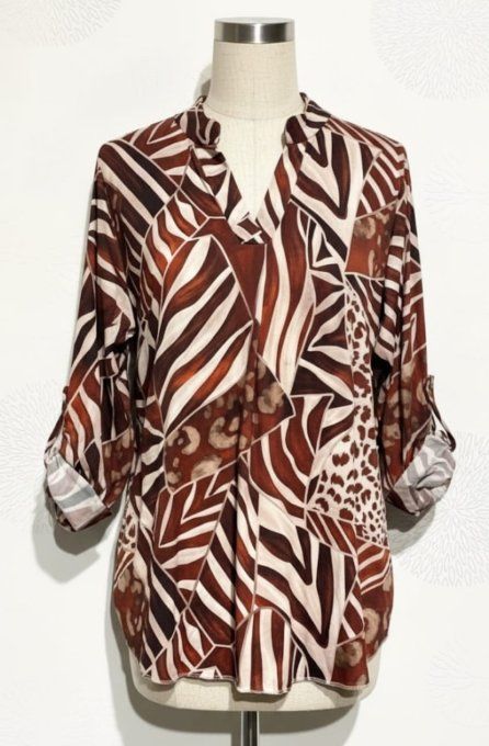 Blouse "Patchwork Safari"