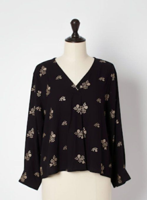 ​Chemisier "Nuit Fleurie"