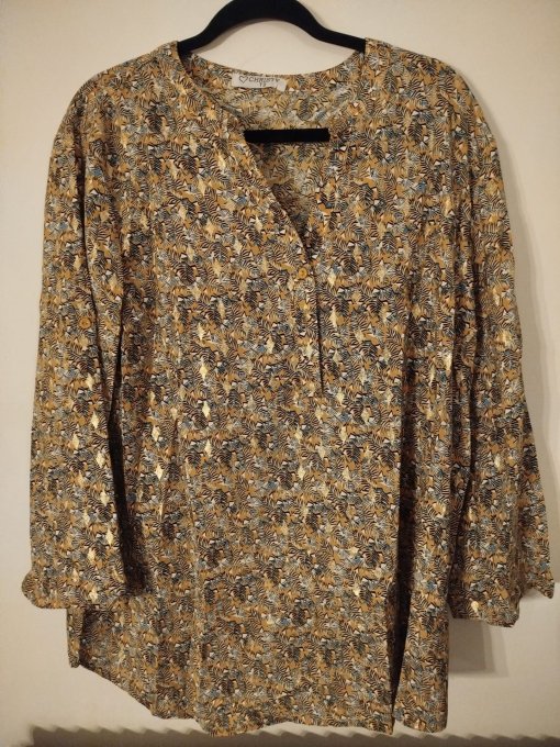 Tunique Fluide - Détails Dorés