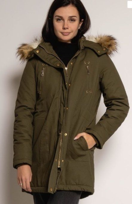 Manteau Parka Kaki