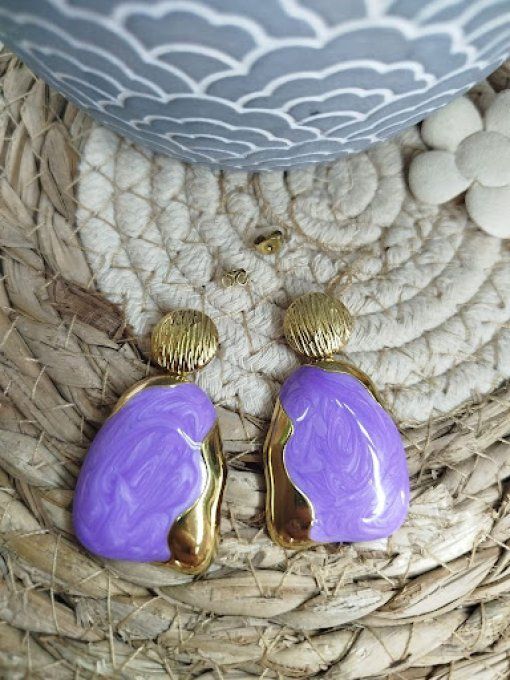 Boucles d'oreilles pendantes "Éclat d'Amour"