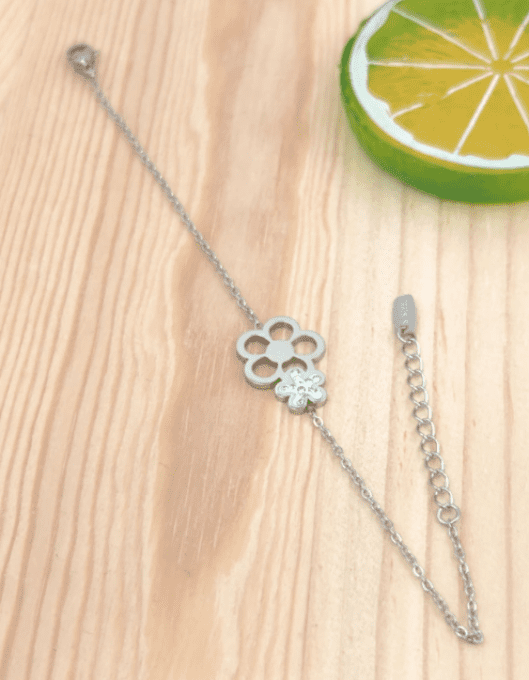 Bracelet Chaîne Fleur