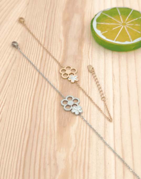 Bracelet Chaîne Fleur