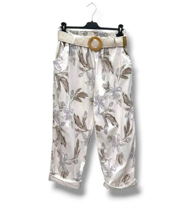 Pantalon 7/8ème Fluide Imprimé Floral "Capri"