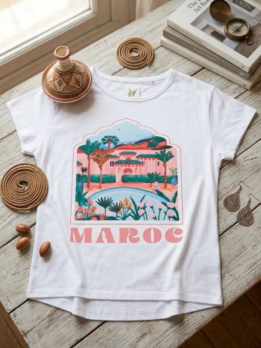 T-shirt " Évasion " Tunisie ou Maroc