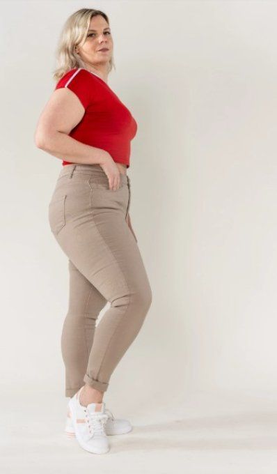Jeans denim Taupe          Nina Carter